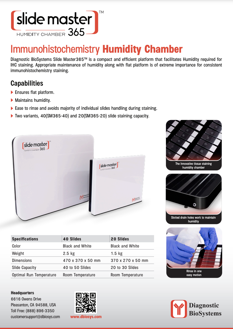 Diagnostic Biosystems Slidemaster365 Immunohistochemistry Humidity Chamber